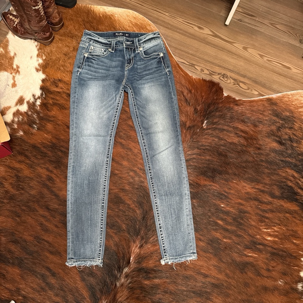 Miss Me Women's Faded Blue Skinny Jeans size 27